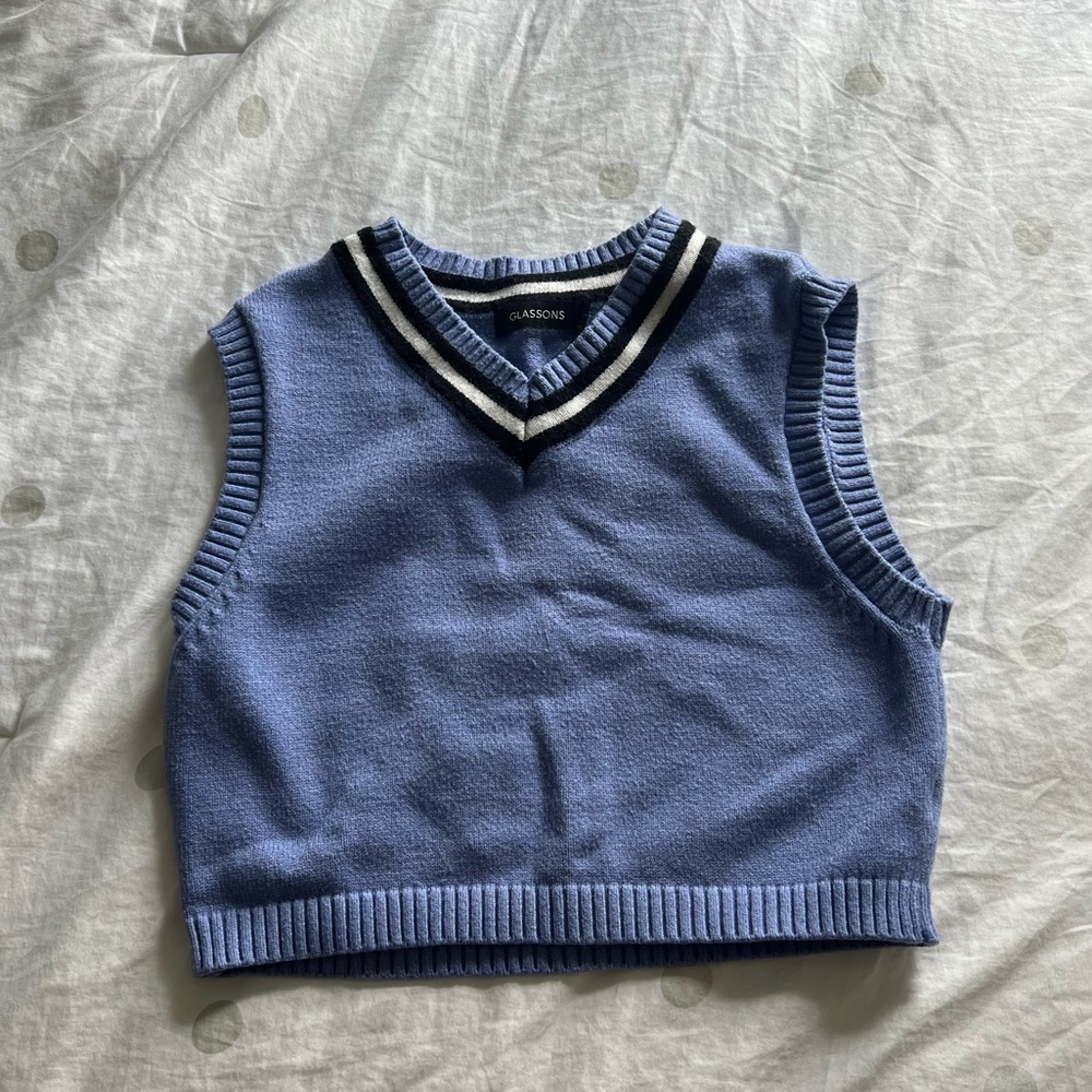 Cropped Sweater Vest